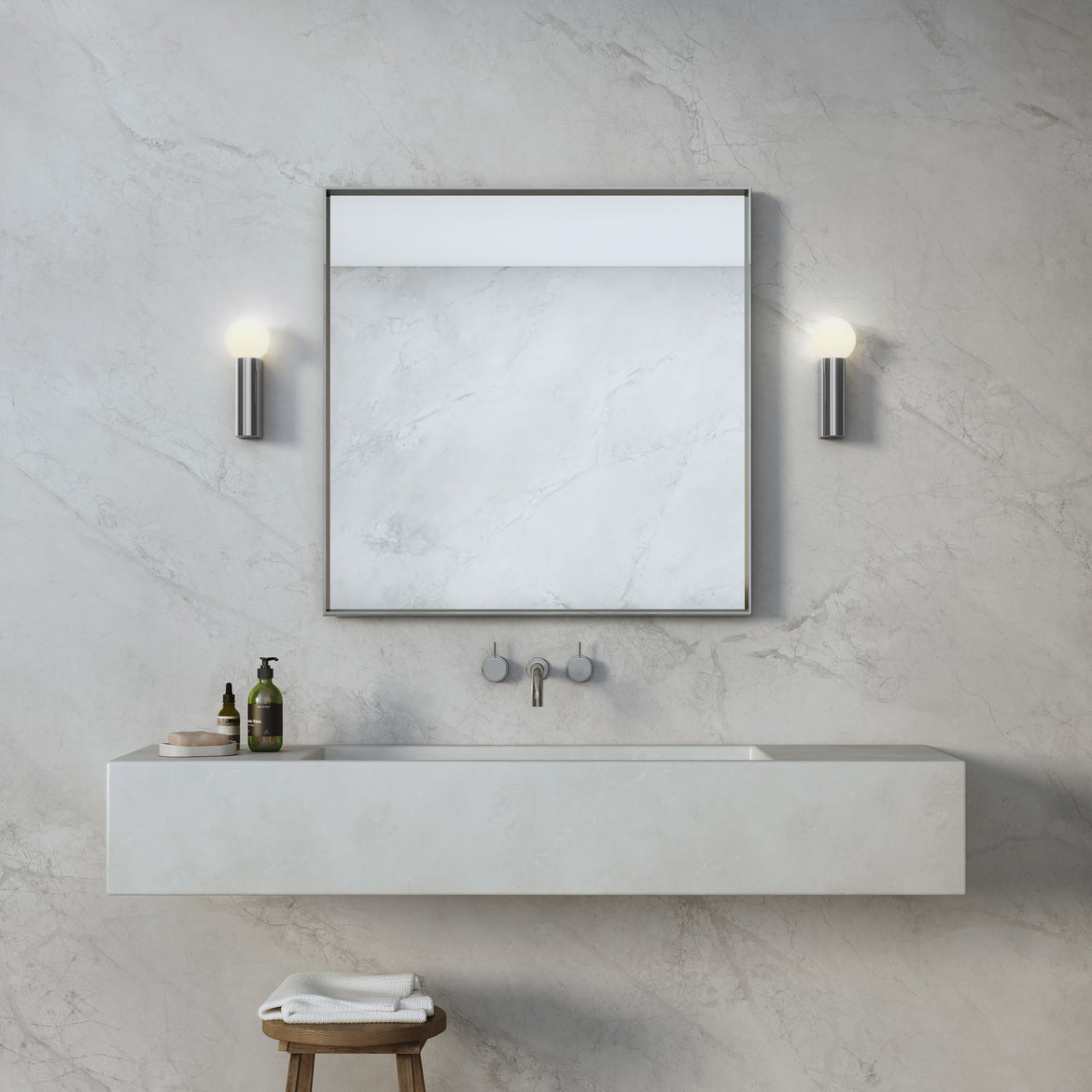 Ortona Wall Light, Single, Black, G9, IP44