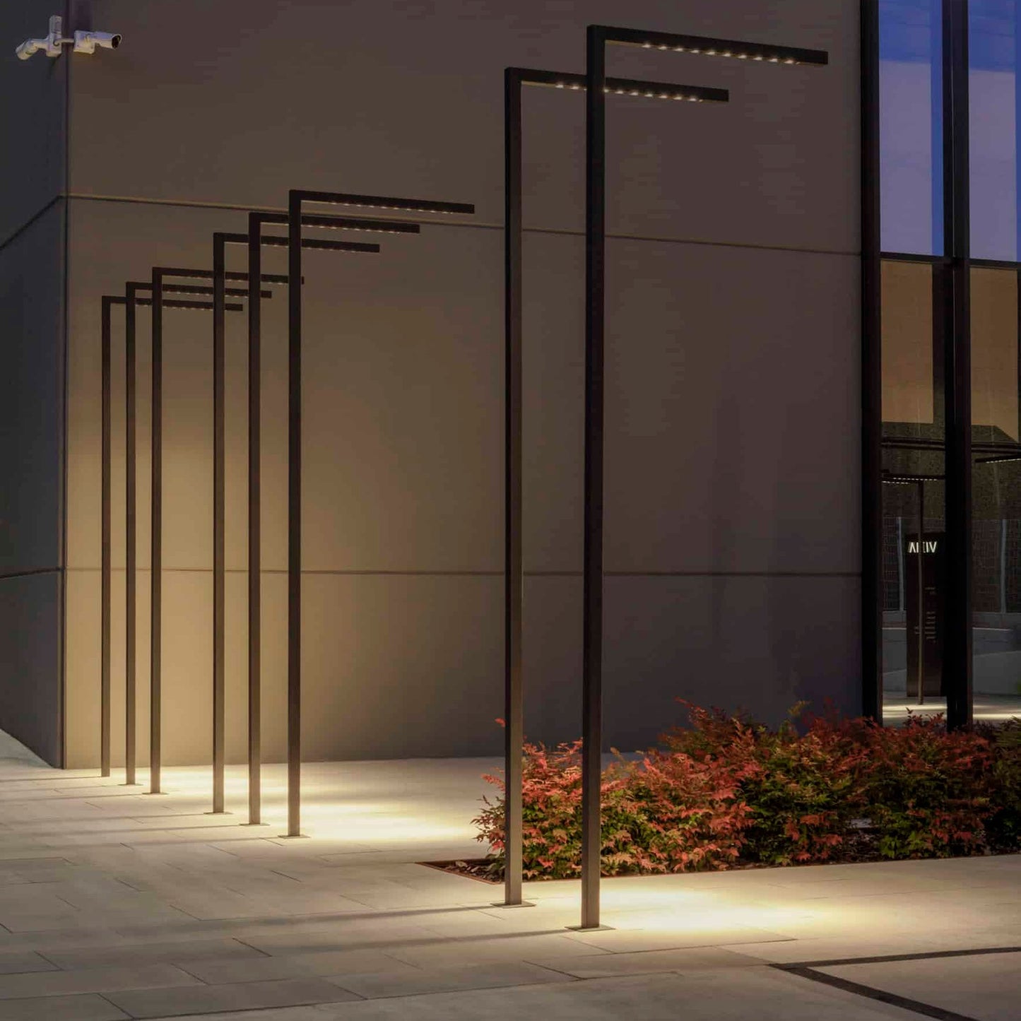 Palo Alto Floor, 3 Light, 310 cm, Green, LED, 45W, On/Off, IP65
