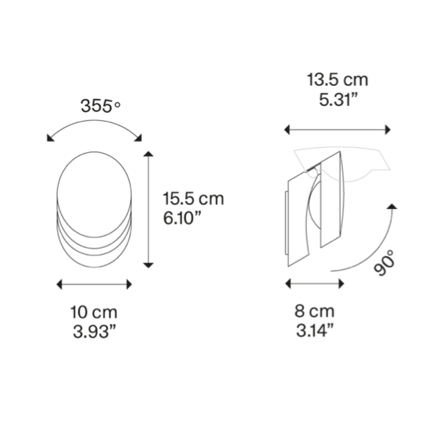 Pin-Up Wall, White, LED, Triac Dim, IP20
