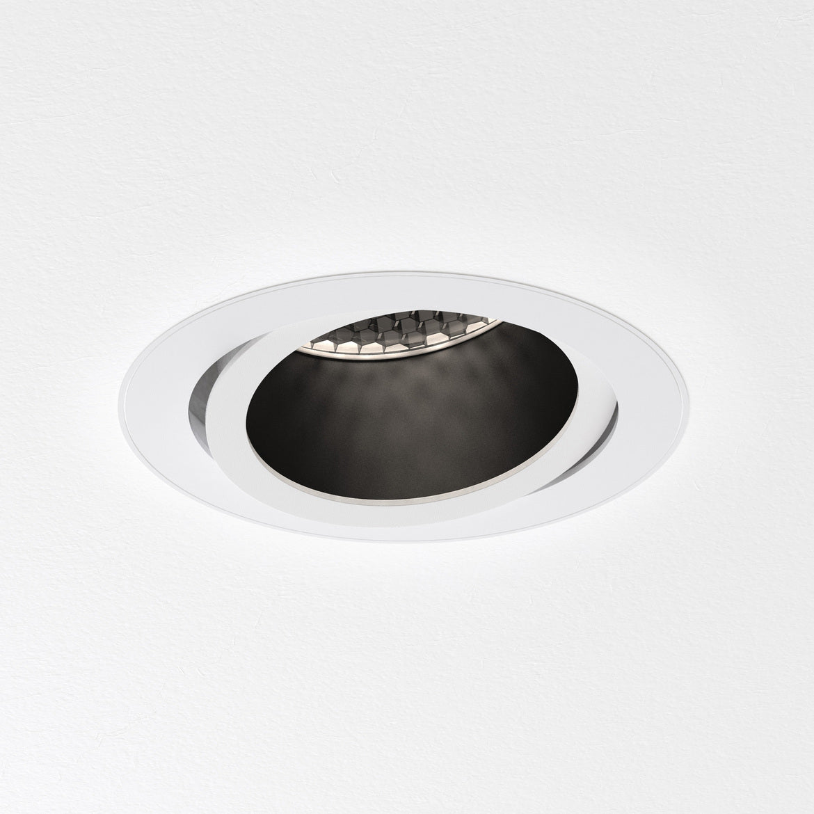 Pinhole Flush Round Downlight, White, Adjustable, GU10, IP20, Fire Rated