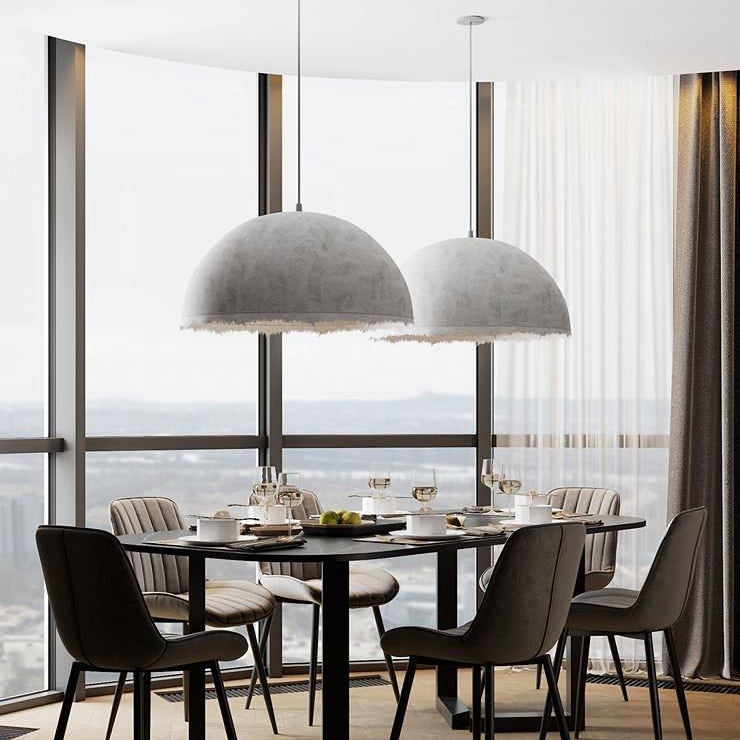 Plancton Pendant, 45 cm ø, White Fibreglass, E27, IP44