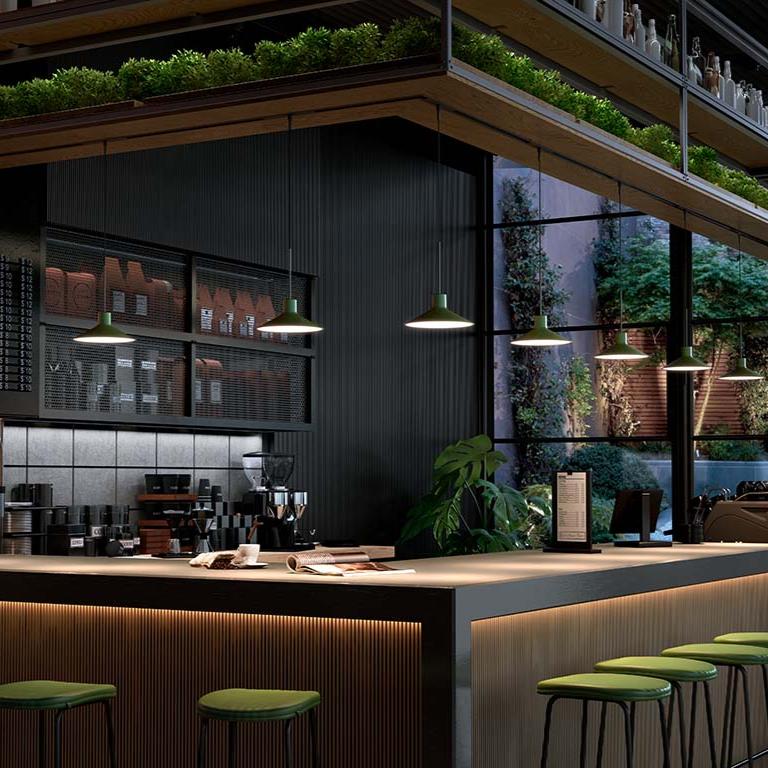 Platet Pendant, Brass, Surface, E14, IP20