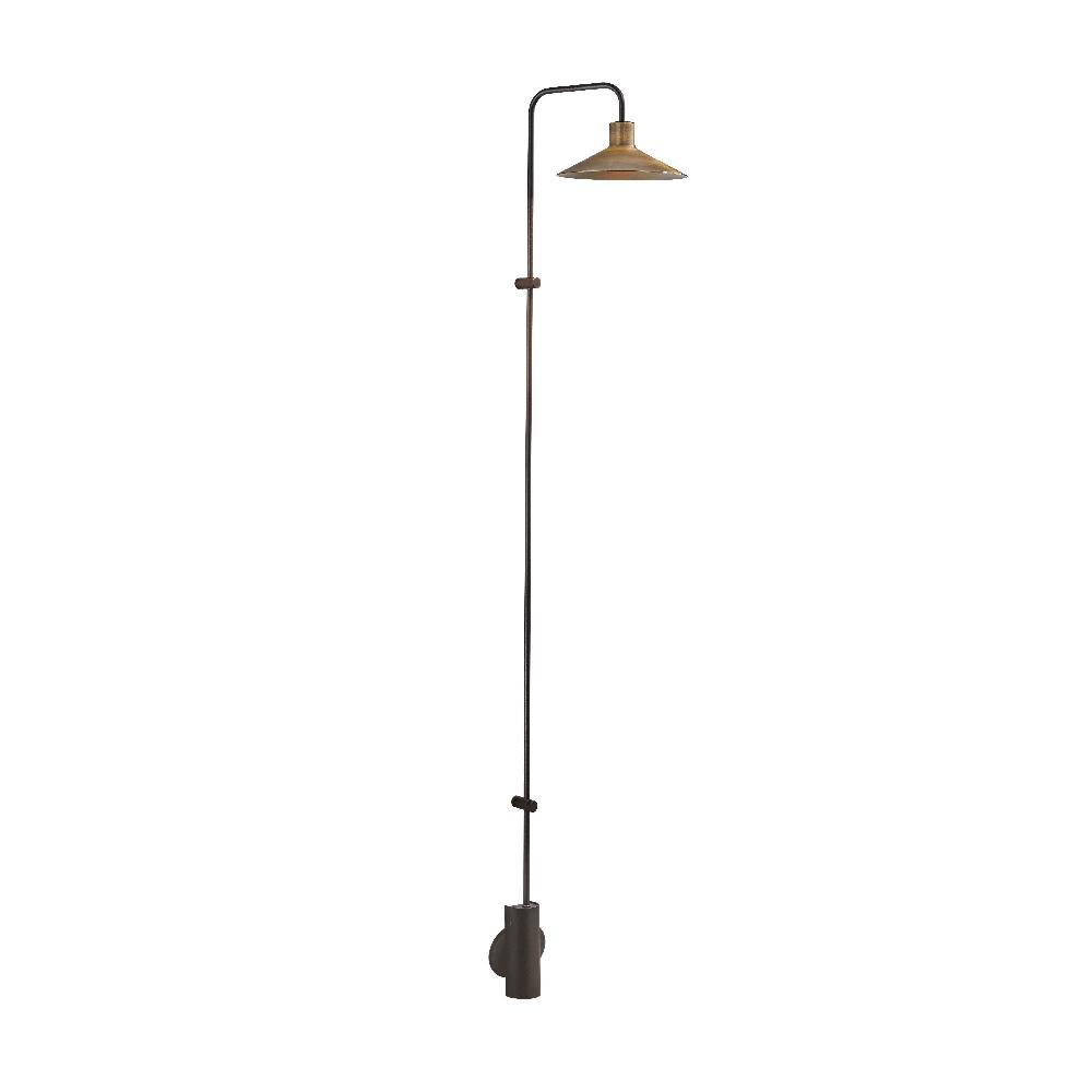 Platet Wall, Long Arm, Brass, LED, 4.2W, Thumbswitch, IP20