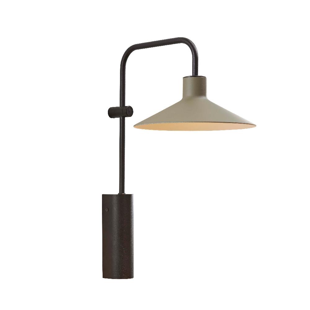 Platet Wall, Olive, E14, Thumbswitch, IP20