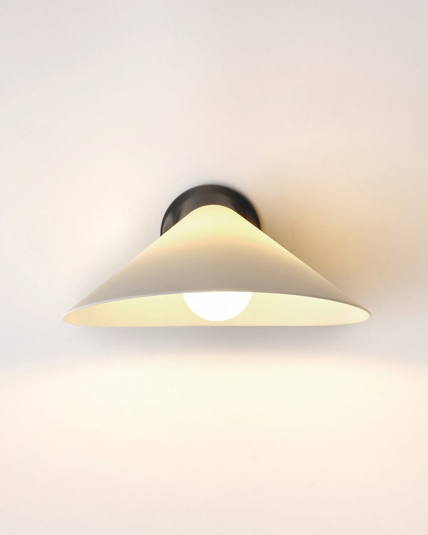 Plume Adjustable Wall, White Shade with Black Base, E27, IP44