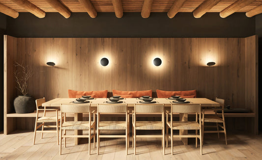Puzzle Wall, Round, Black, LED, Triac Dim, IP20
