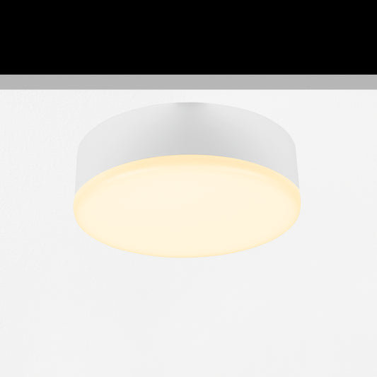 Sol Ceiling Light, Medium, Round, White, 11.5W, LED, Dim, IP54