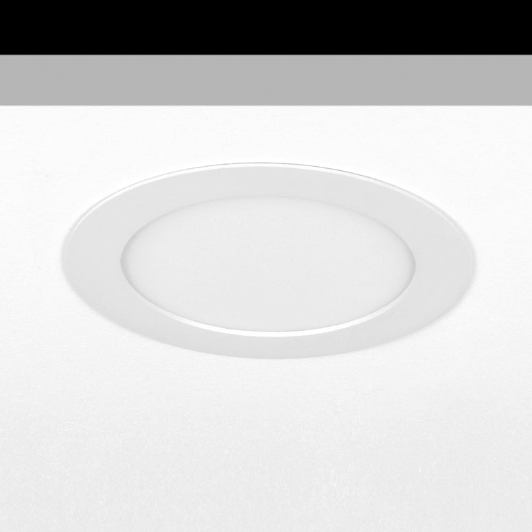 Sol Flush Downlight, Medium, Round, White, 9W, LED, Dim, IP40