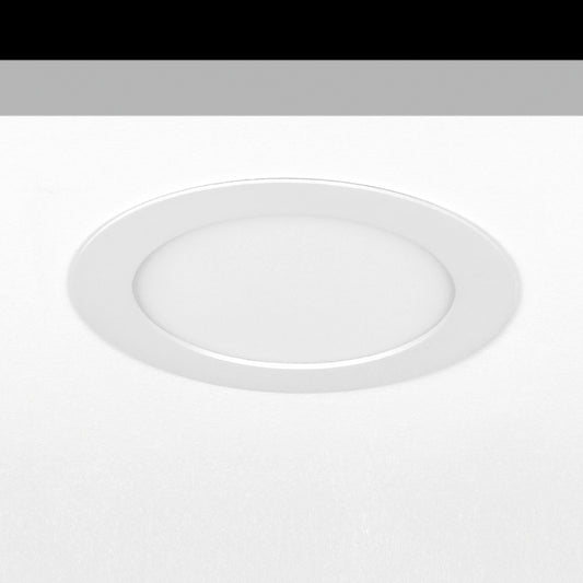 Sol Flush Downlight, Medium, Round, White, 9W, LED, Dim, IP40