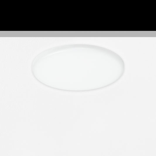 Sol Semi-Flush Downlight, Medium, Round, White, 11.5W, LED, Dim, IP54