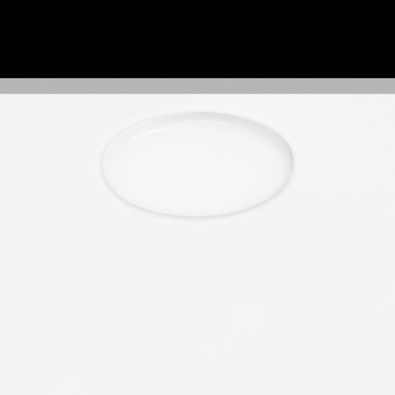 Sol Semi-Flush Downlight, Small, Round, White, 9W, LED, Dim, IP54