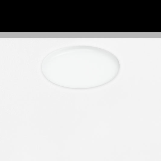 Sol Semi-Flush Downlight, Small, Round, White, 9W, LED, Dim, IP54