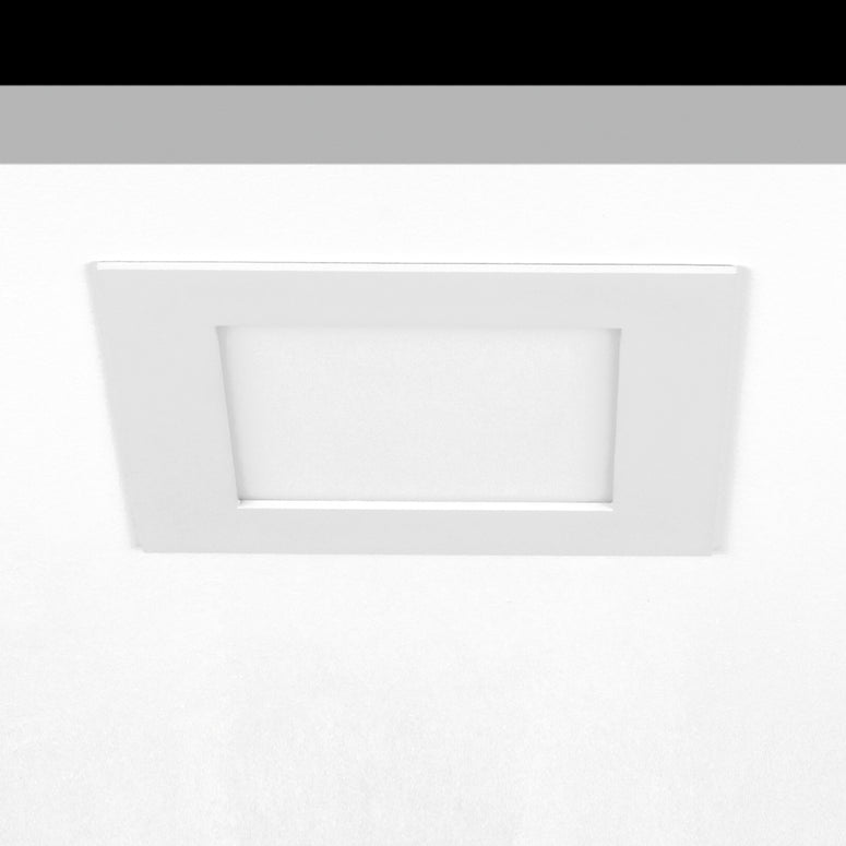 Sol Flush Downlight, Medium, Square, White, 18W, LED, Dim, IP40