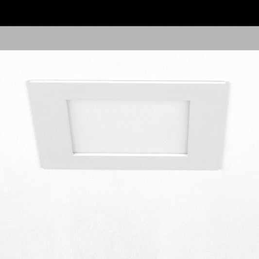 Sol Flush Downlight, Medium, Square, White, 18W, LED, Dim, IP40