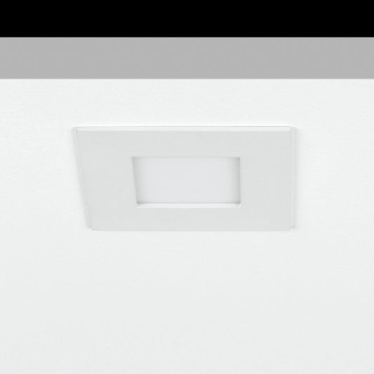Sol Flush Downlight, Small, Square, White, 6W, LED, Dim, IP40