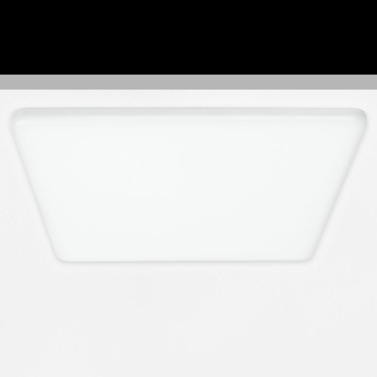 Sol Semi-Flush Downlight, XL, Square, White, 25W, LED, Dim, IP54