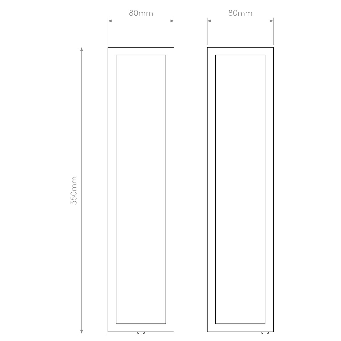 Salerno Wall Light, Natural Brass, E14, IP44