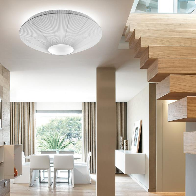 Siam Ceiling, 80 cm, White Ribbons, E27, IP20