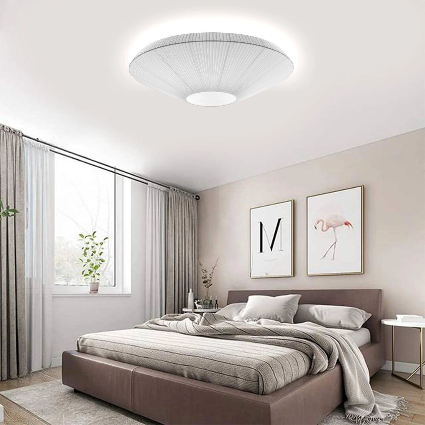 Siam Ceiling, 150 cm, White Ribbons, E27, IP20