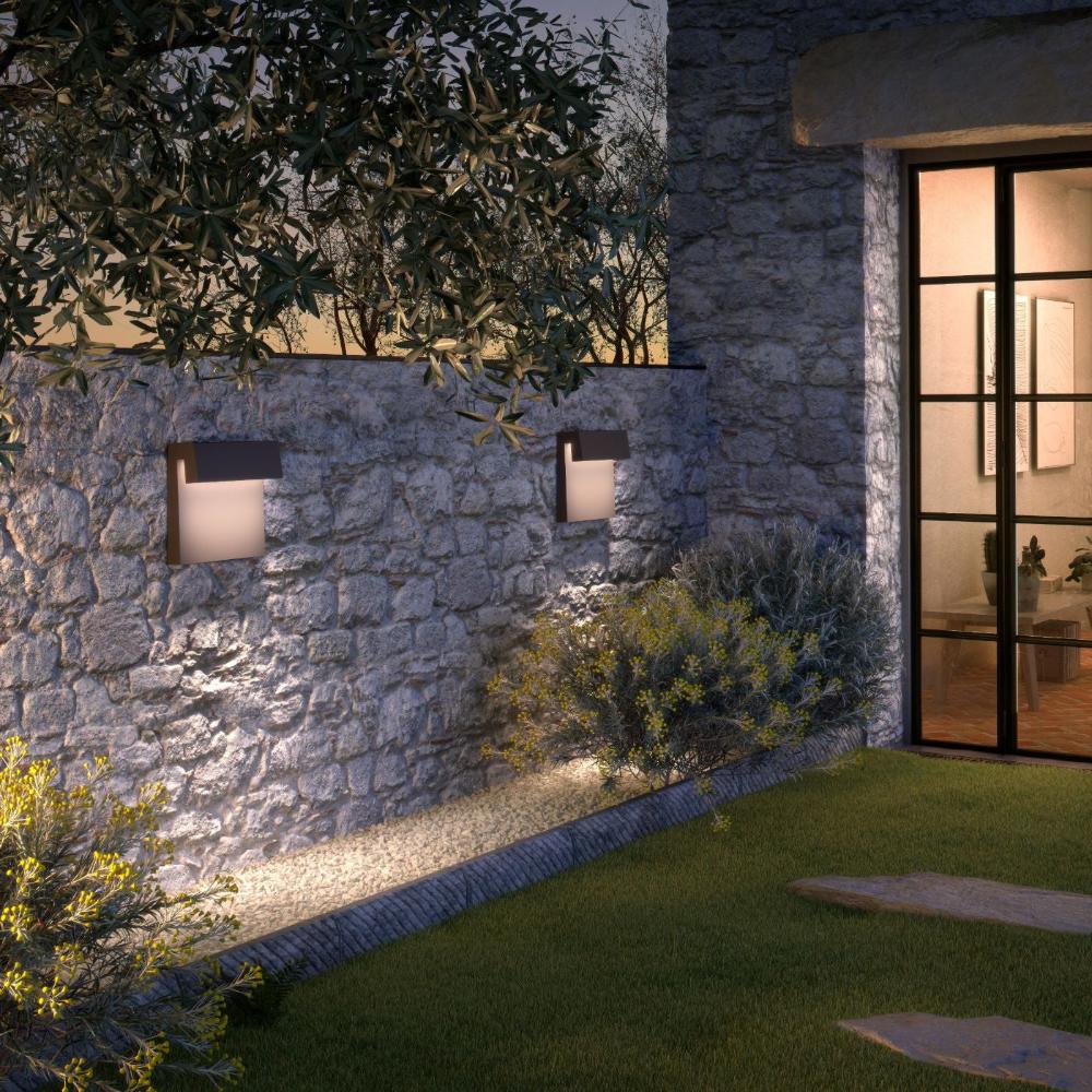 Sisal Wall, Brown Weave, LED, 9.1W, Triac Dim, IP66