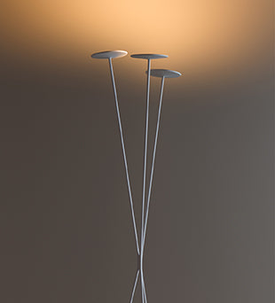 Skan Floor Lamp, Terracotta Red, 27.6W, LED, Floor Dimmer