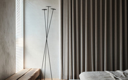 Skan Floor Lamp, Terracotta Red, 27.6W, LED, Floor Dimmer