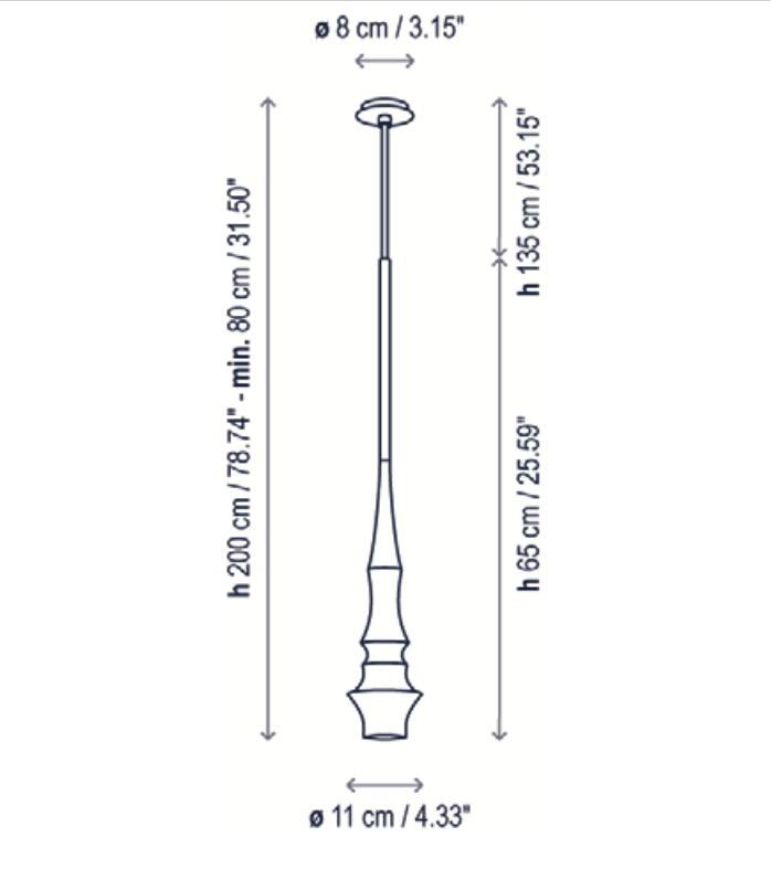 Slend Pendant 2, White, GU10, IP20