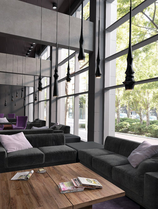 Slend Pendant 2, Black, GU10, IP20