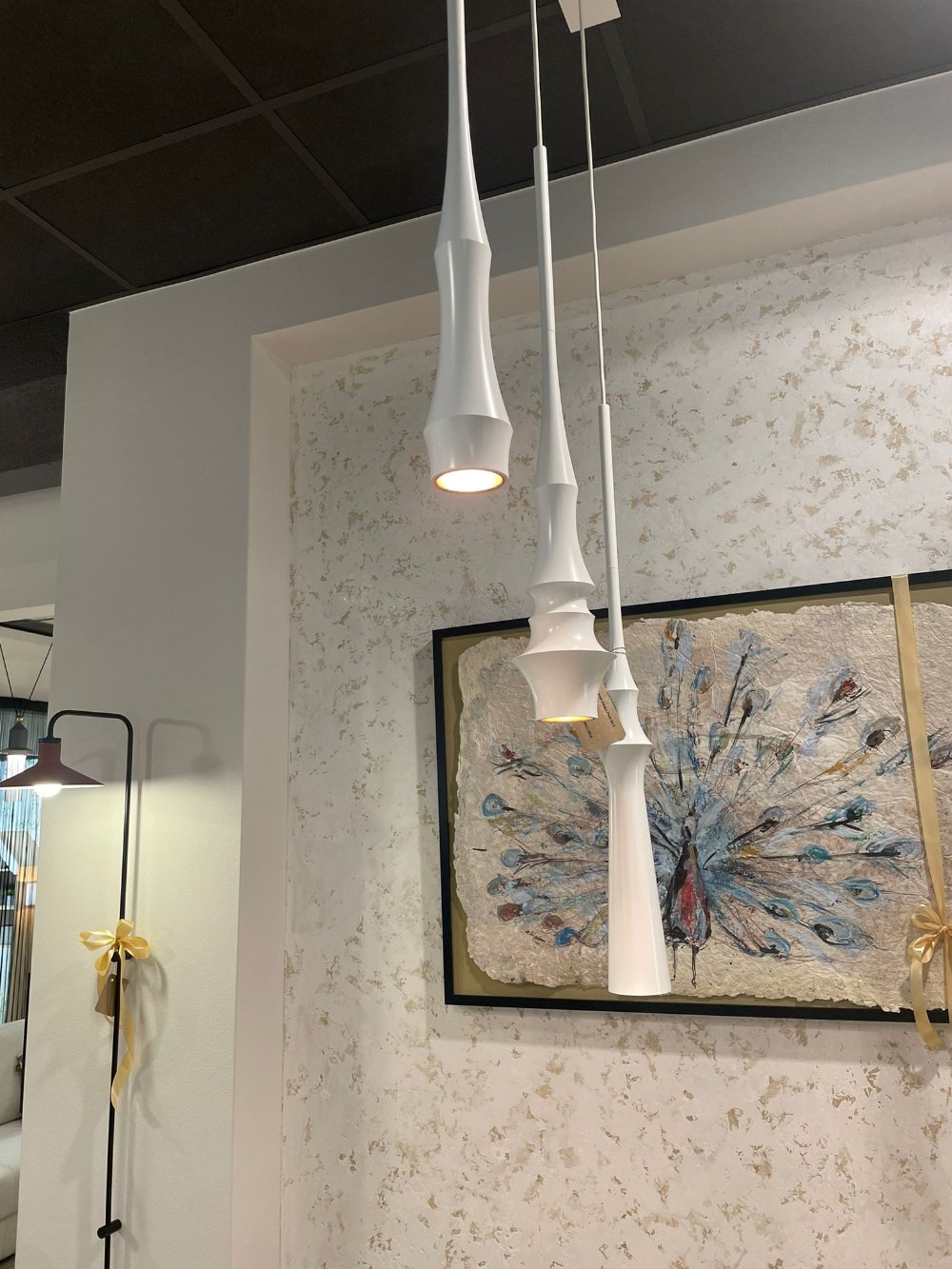Slend Pendant, Triple Cluster, Black, GU10, IP20