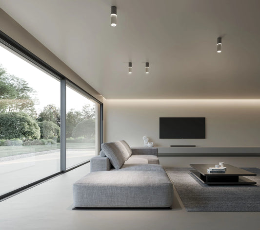 Smug Ceiling, Long, Black with Clear Crystal, Short, LED, 3K, 1289 lm, Triac Dim