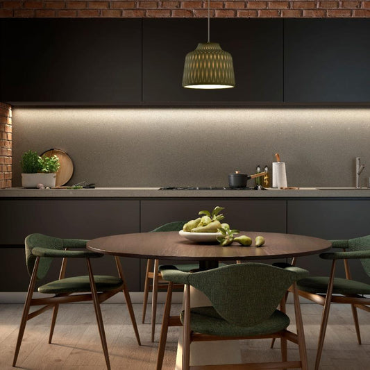 Soft Pendant, Olive, E27, Triac Dim, IP44