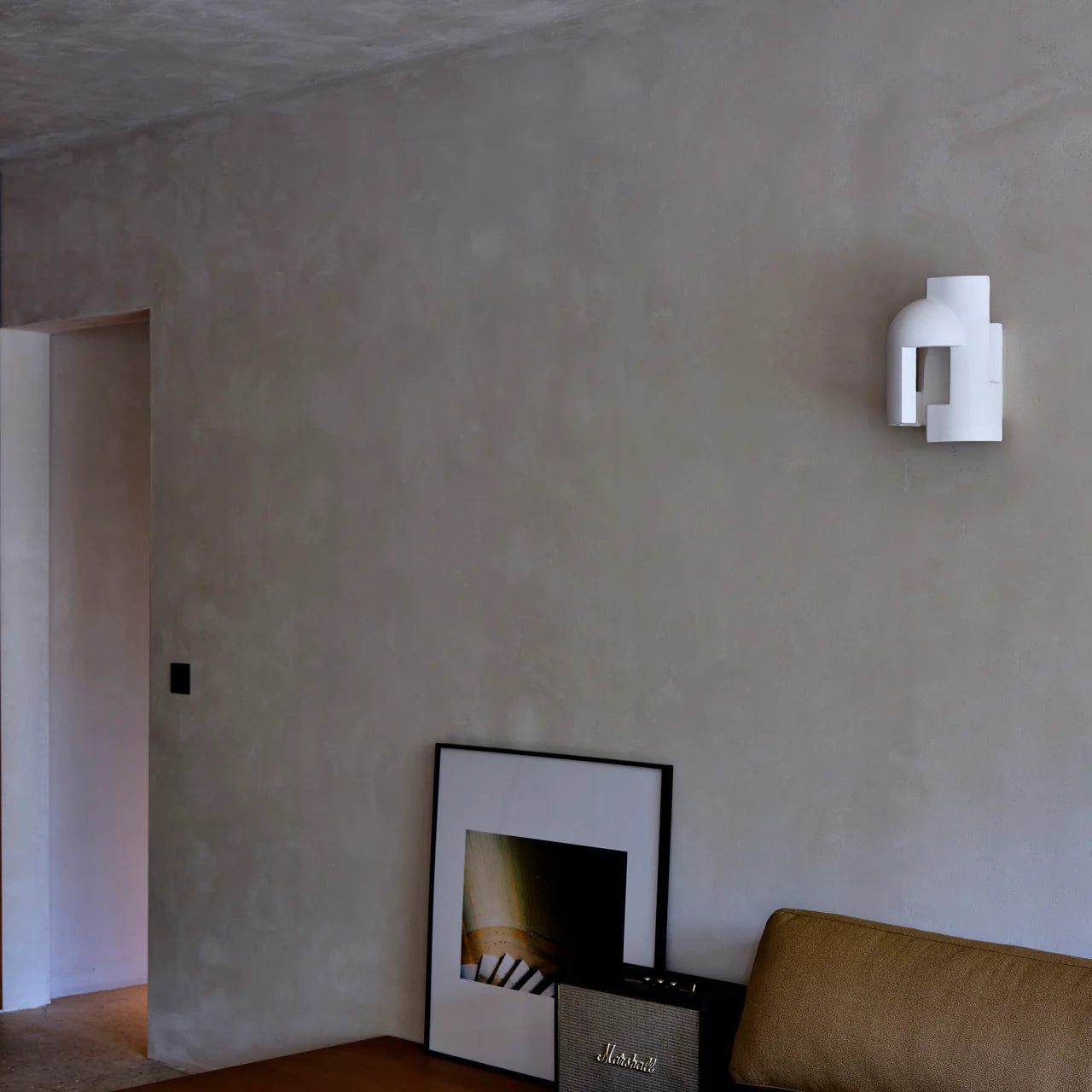 Soul 2 Wall, White Plaster with Gold Leaf, LED, Triac Dim, IP20