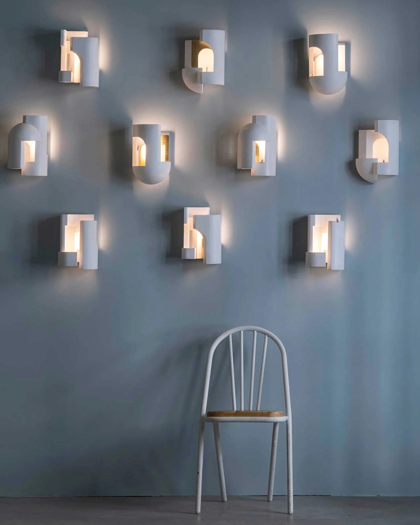 Soul 2 Wall, White Plaster with Gold Leaf, LED, Triac Dim, IP20