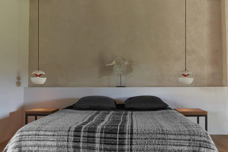 Sun Pendant, 450 mm, White with Copper Interior, E27, IP20