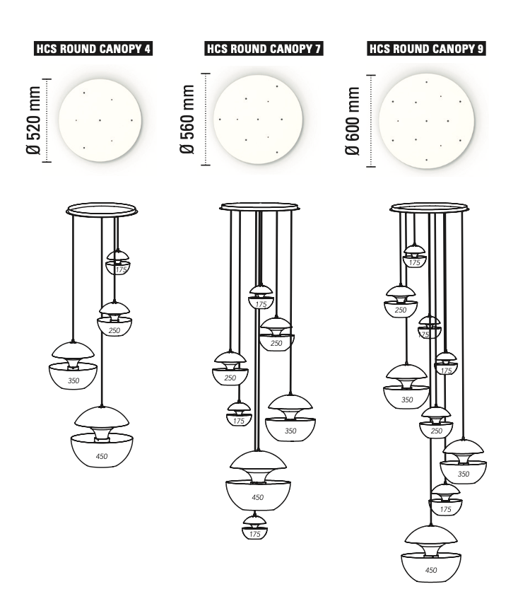 Sun Pendant, 450 mm, White with Copper Interior, E27, IP20