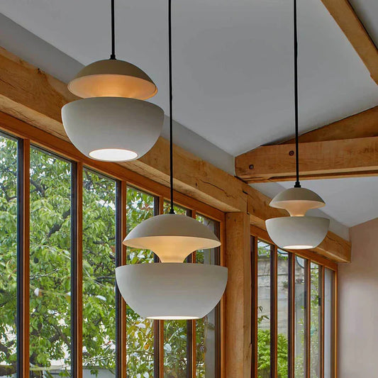 Sun Pendant, 250 mm, White with White Interior, E14, IP20
