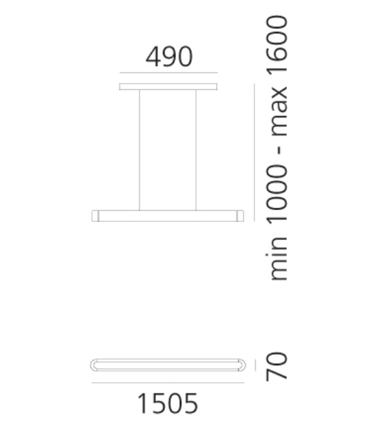 Talo Pendant, White, LED 3000K, Push Dim or No Dim, IP20