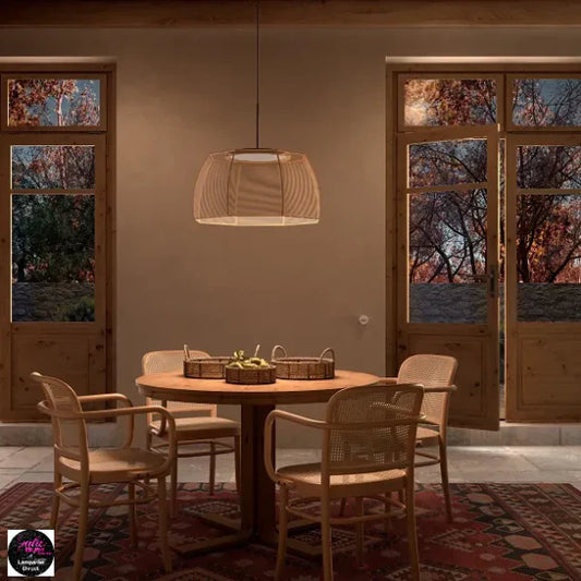 Tanit Pendant, 61 cm ø, Cotton Strings, LED, 24W, Triac Dim, IP20