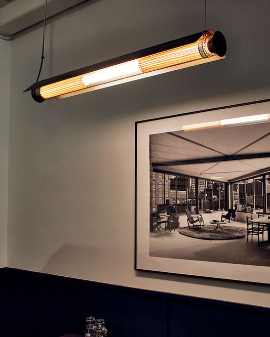 Tube 360 Pendant, Horizontal with Cover, 102 cm, White, LED, Triac Dim, IP65