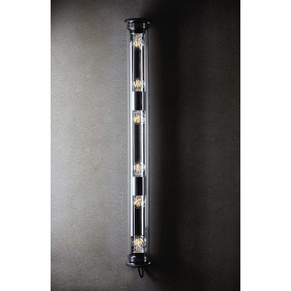 Tube Bulb Wall or Ceiling, 132 cm, Silver Reflector No Mesh, E27, IP20