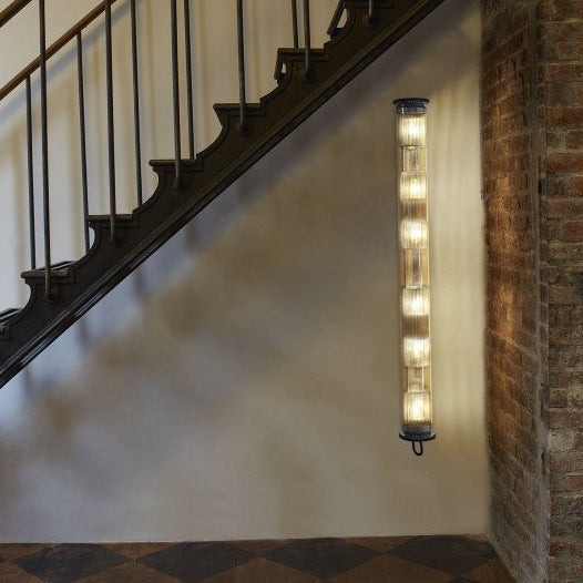 Tube Bulb Wall or Ceiling, 132 cm, Silver Reflector No Mesh, E27, IP20