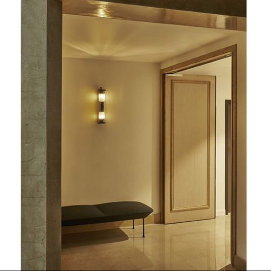 Tube Bulb Wall or Ceiling, 52 cm, Gold Reflector No Mesh, E14, IP20
