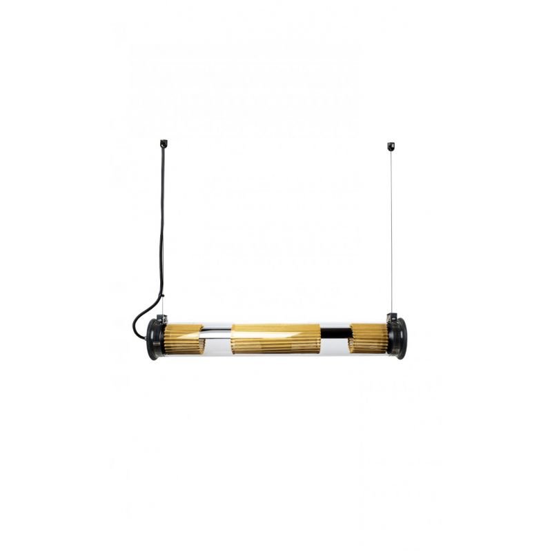 Tube Bulb Pendant, Linear Horizontal, 72 cm, Mesh, E27, IP20