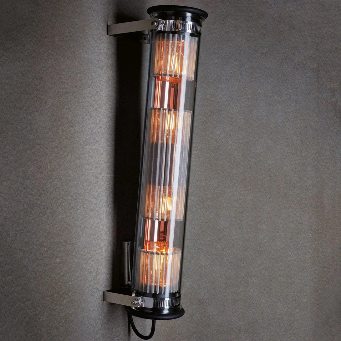 Tube Bulb Wall or Ceiling, 132 cm, Gold Reflector No Mesh, E27, IP64