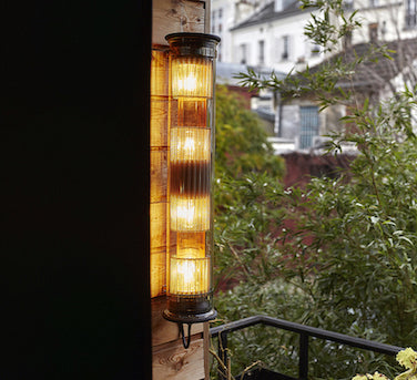 Tube Bulb Pendant, Linear Vertical, 132 cm, Silver Reflector No Mesh, E27, IP64