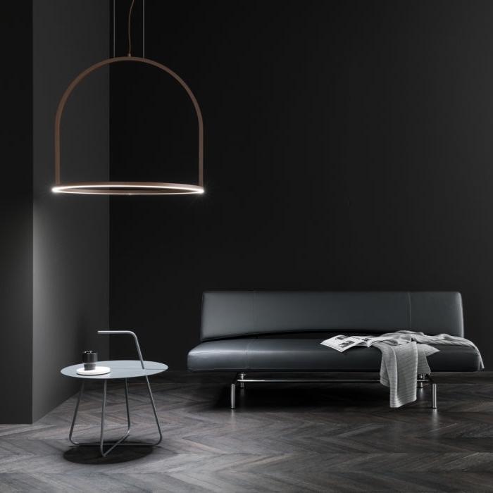 U-Light Pendant Rust, LED, 1-10v or Casambi Dim, IP20