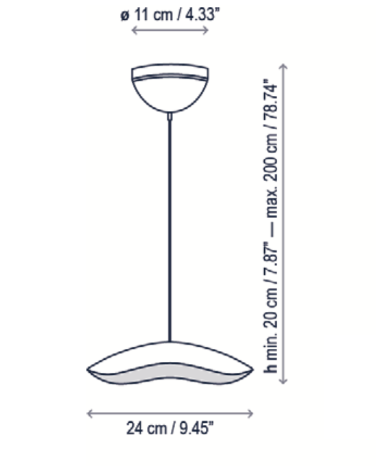 Valentina Pendant, Olive, LED, 6.5W, Triac Dim, IP20