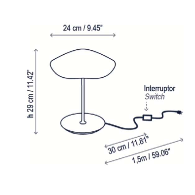 Valentina Table, Olive, LED, 6.5W, Dim, Plugs In, IP20