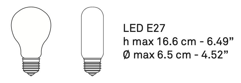 Zile Pendant, Small, Black, E27, IP20