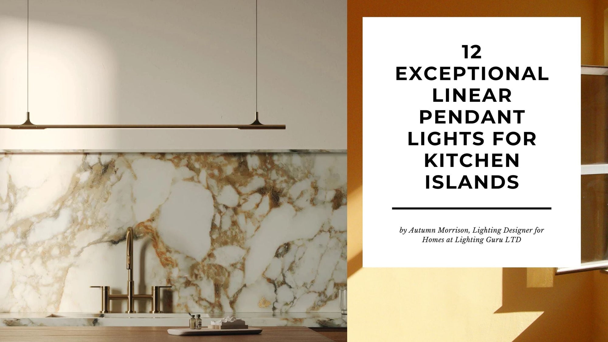 Kitchen Lighting - Linear Pendants For Islands